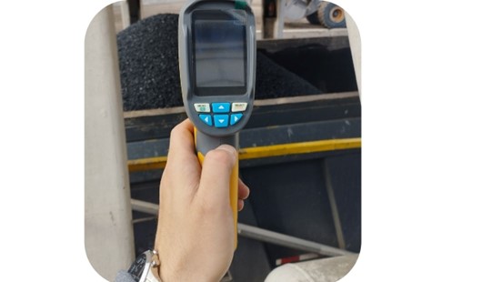 Registros con cámara termográfica mezcla asfáltica. Equipo de Fabricación Propia